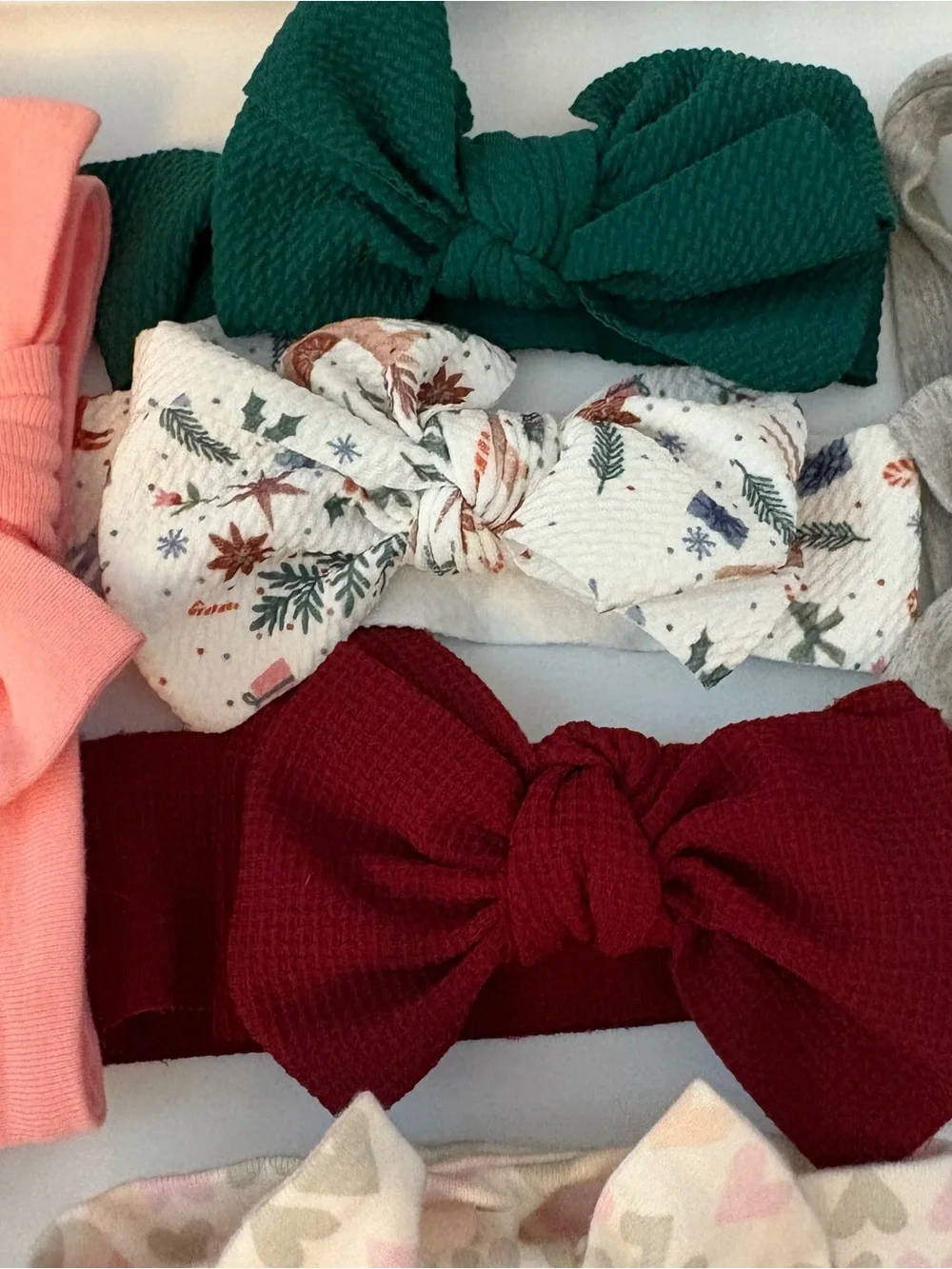 Bundle of 14 baby head bows and wraps